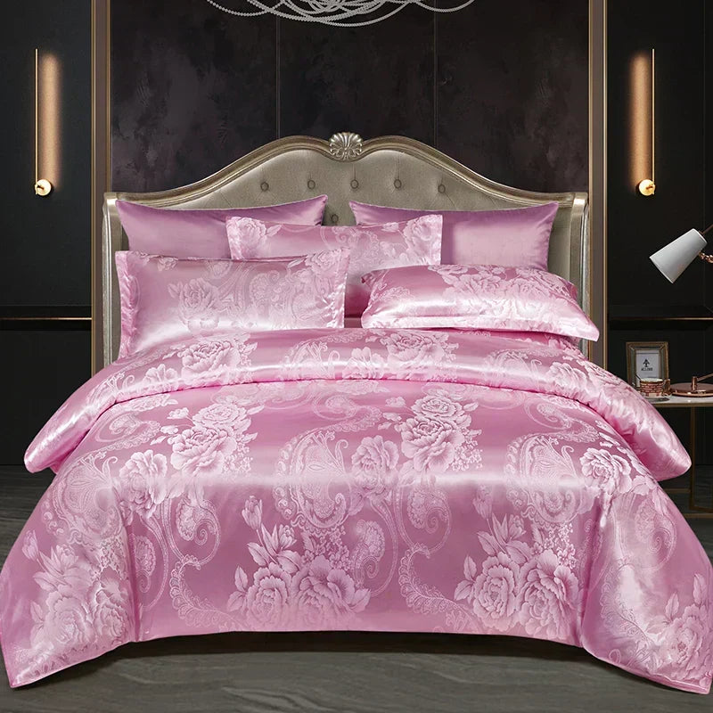 Housse de couette en tissu jacquard pour la chambre