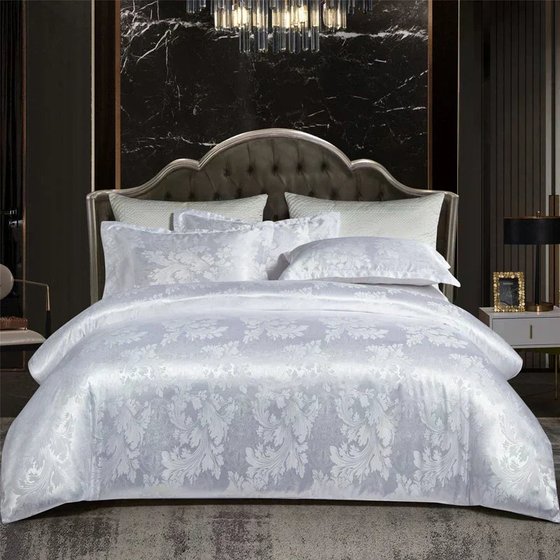Housse de couette en tissu jacquard pour la chambre