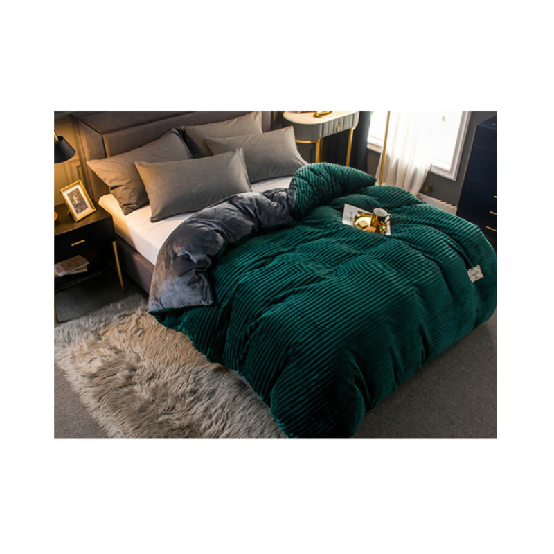 Housse de couette en velours | Une housse de couette bien chaude pour les jours froids