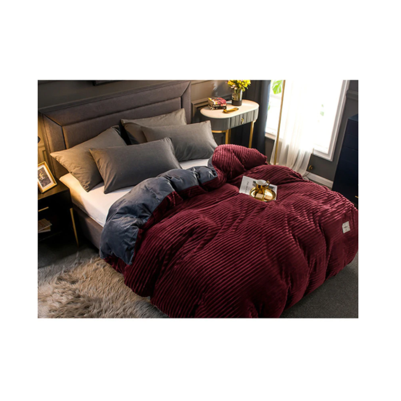 Housse de couette en velours | Une housse de couette bien chaude pour les jours froids