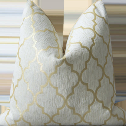 Housse de coussin de luxe dorée