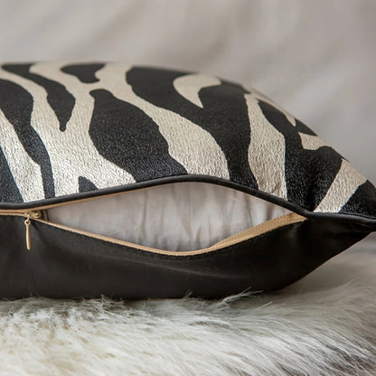 Housse de coussin de luxe dorée