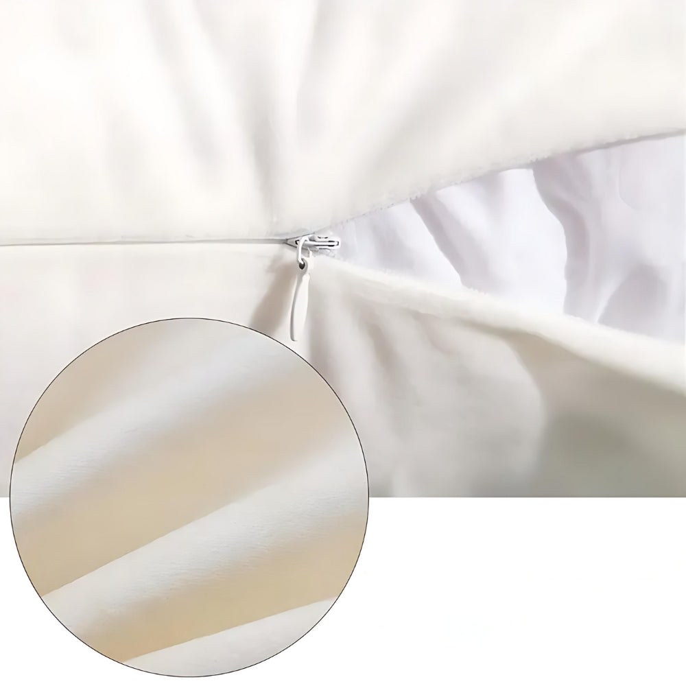 Housse de coussin décorative en velours motif sapin de Noël