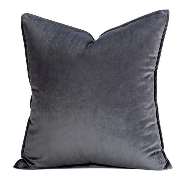 Housse de coussin en velours de luxe européen