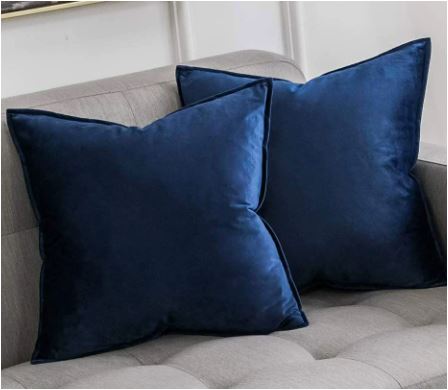 Housse de coussin en velours de luxe européen