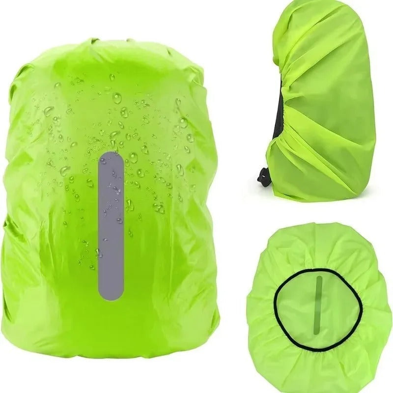 Housse de pluie imperméable pour sac à dos - unisexe, réfléchissante et réglable