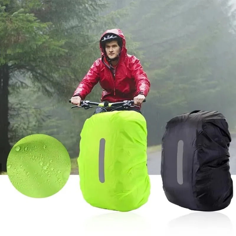 Housse de pluie imperméable pour sac à dos - unisexe, réfléchissante et réglable