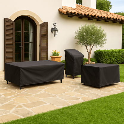Housse imperméable pour mobilier de jardin avec protection contre les intempéries – polyvalente pour usage extérieur