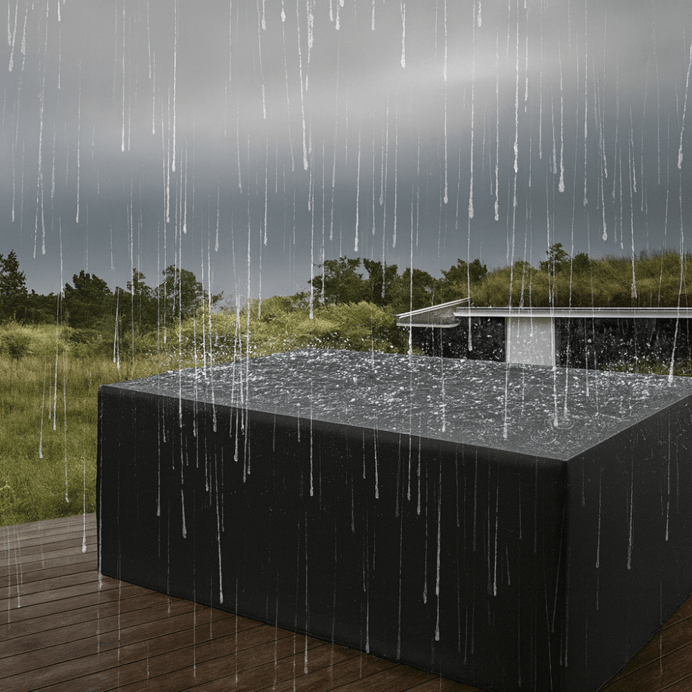 Housse imperméable pour mobilier de jardin avec protection contre les intempéries – polyvalente pour usage extérieur