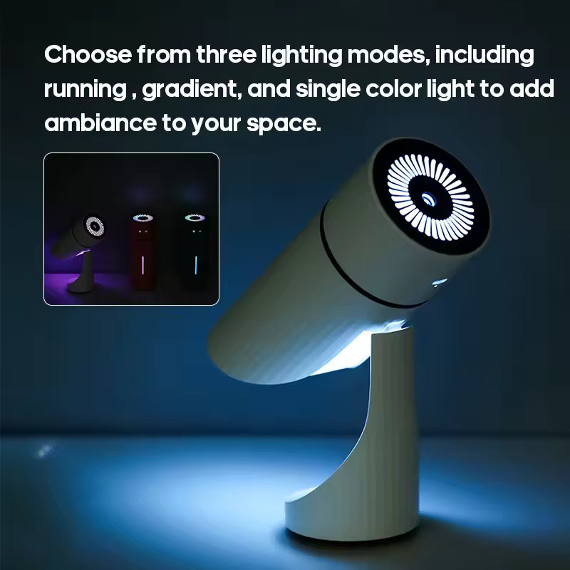 Humidificateur de voyage à ultrasons rechargeable avec éclairage LED