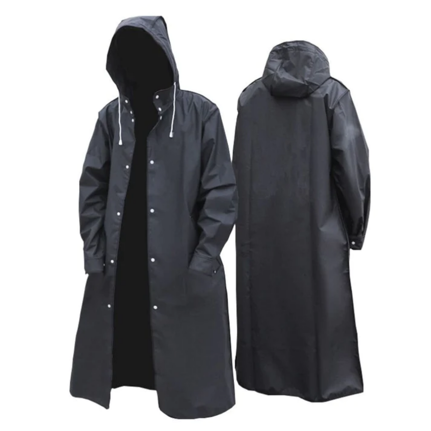 Imperméable long à capuche pour homme - Titan