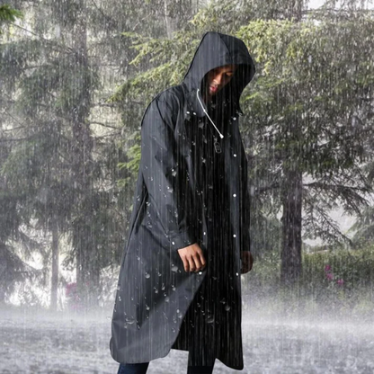 Imperméable long à capuche pour homme - Titan