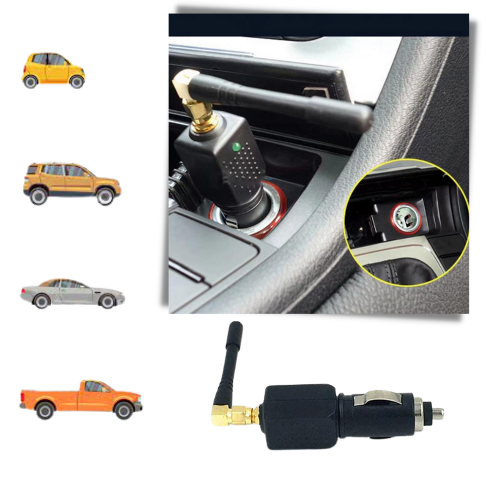 Intercepteur de signal GPS pour voiture 12 V | protection discrète de localisation