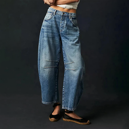 Jean à jambes larges femme