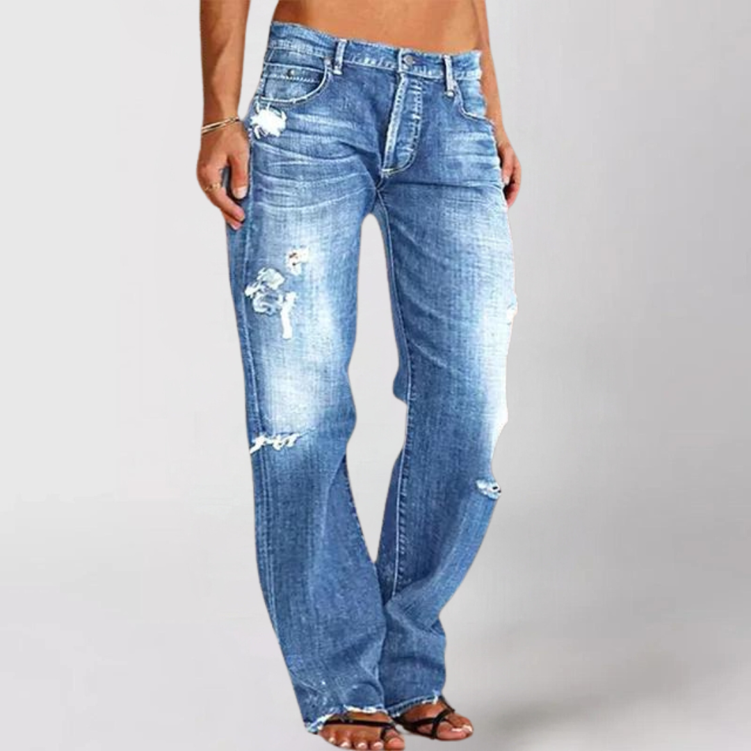 Jean en denim large, coupe décontractée