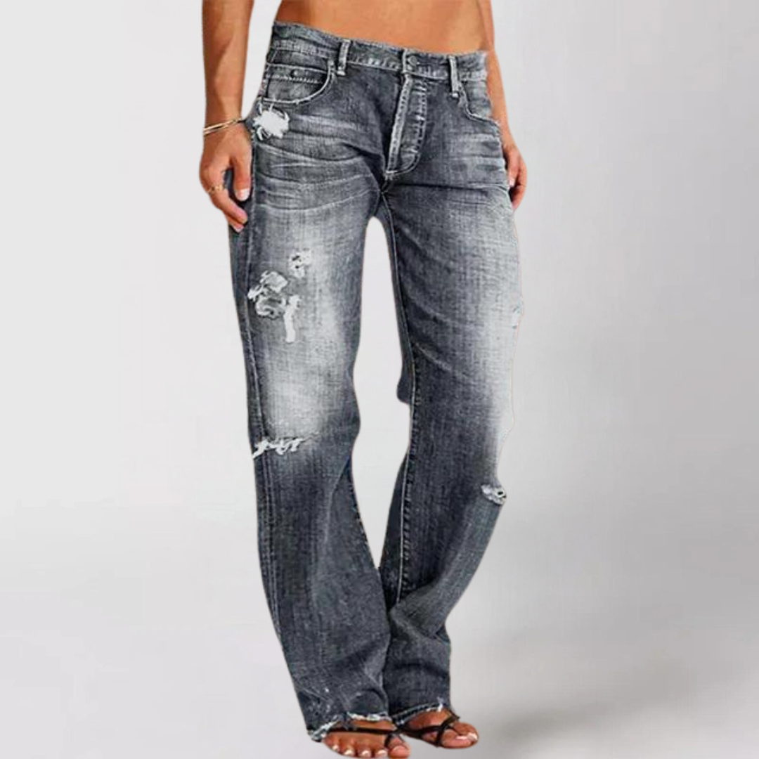 Jean en denim large, coupe décontractée