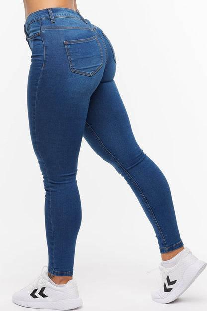 Jean skinny taille haute pour femme