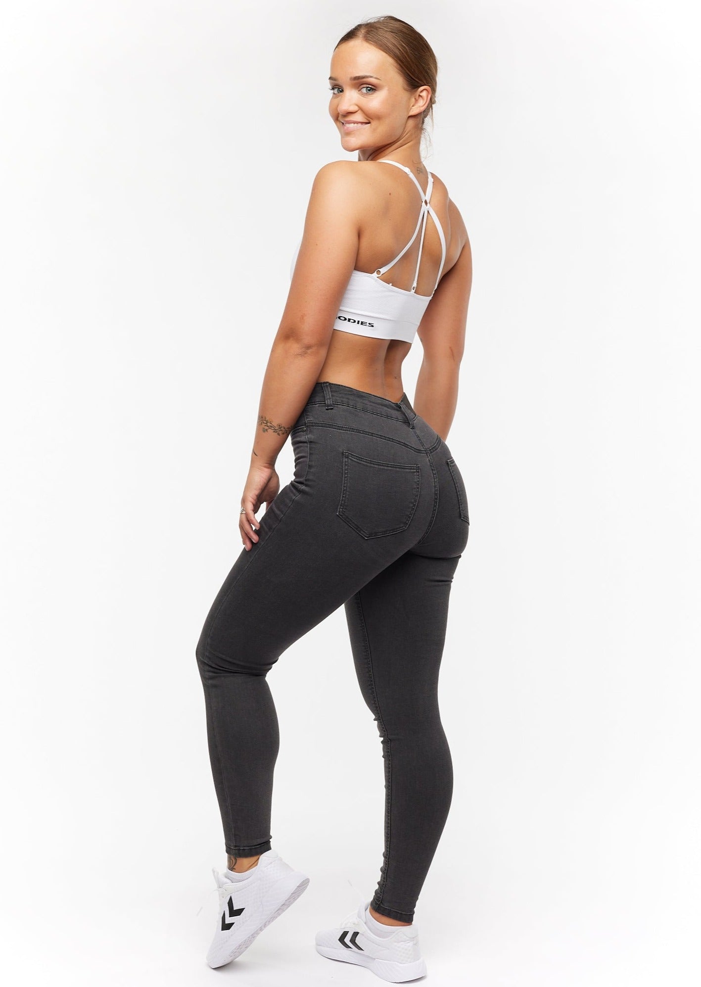 Jean skinny taille haute pour femme