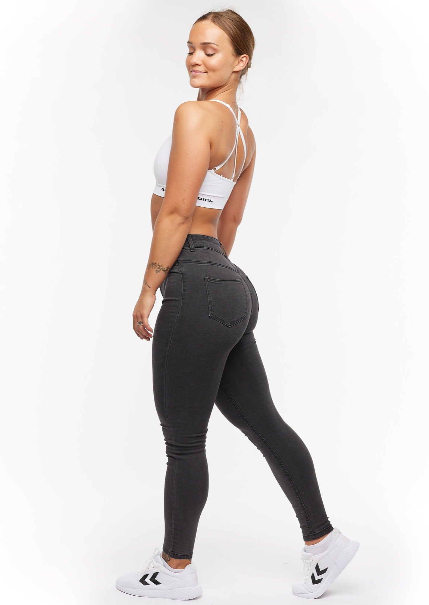 Jean skinny taille haute pour femme