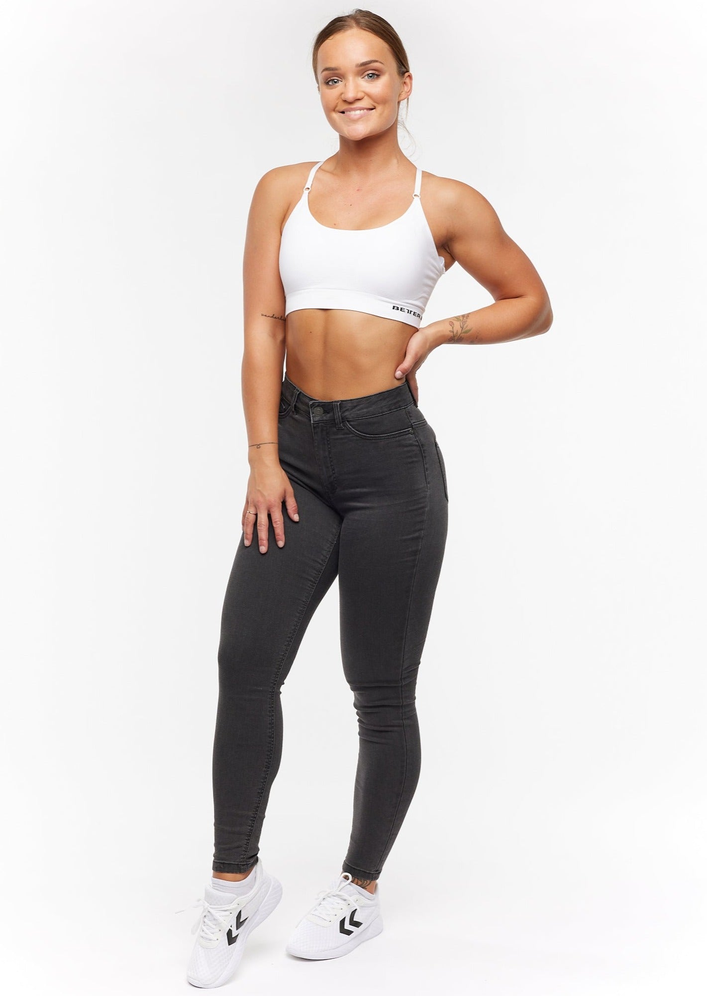 Jean skinny taille haute pour femme