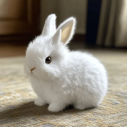 Jouet lapin réaliste – mouvements plus vrais que nature et fourrure douce