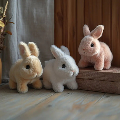 Jouet lapin réaliste – mouvements plus vrais que nature et fourrure douce