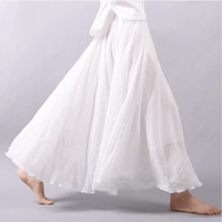 Jupe maxi en lin bohème