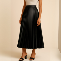 Jupe midi plissée élégante femme