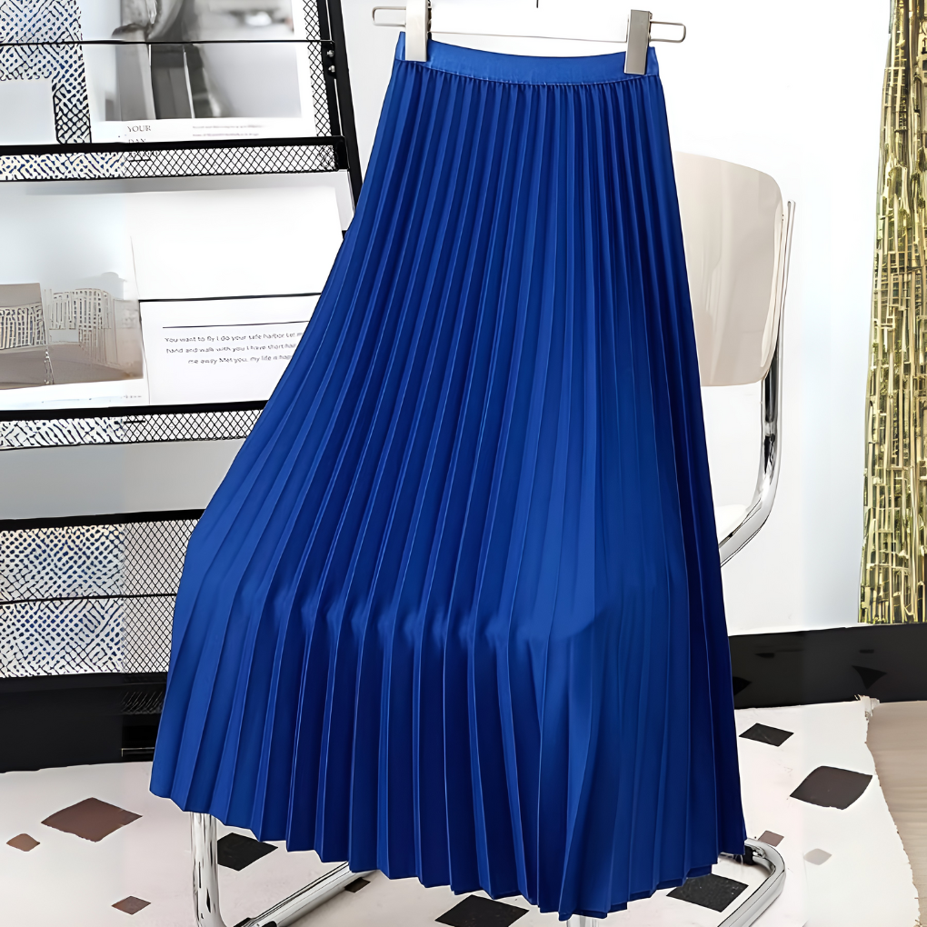 Jupe midi plissée élégante femme