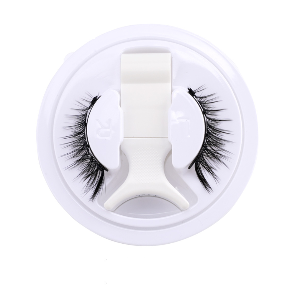 Kit de faux cils magnétiques réutilisables sans colle, avec pince, noir