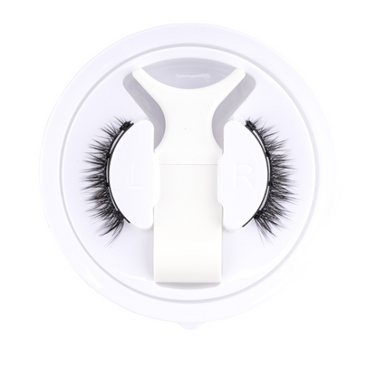 Kit de faux cils magnétiques réutilisables sans colle, avec pince, noir