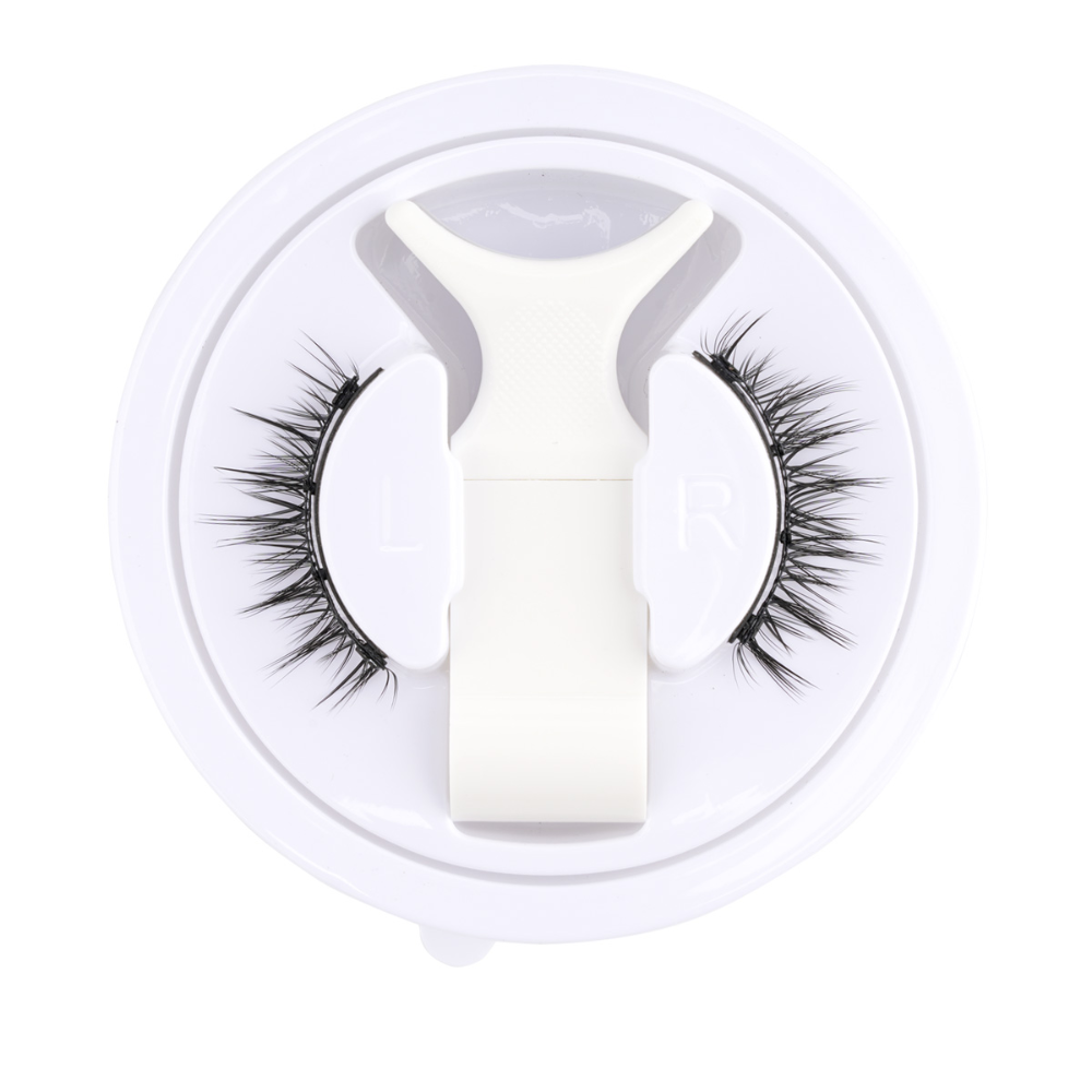 Kit de faux cils magnétiques réutilisables sans colle, avec pince, noir