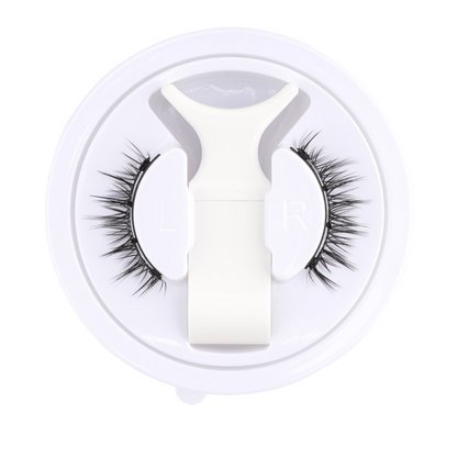Kit de faux cils magnétiques réutilisables sans colle, avec pince, noir