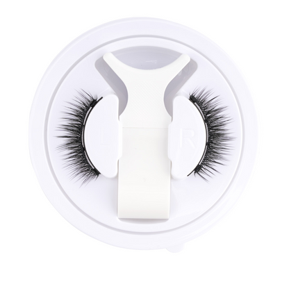 Kit de faux cils magnétiques réutilisables sans colle, avec pince, noir