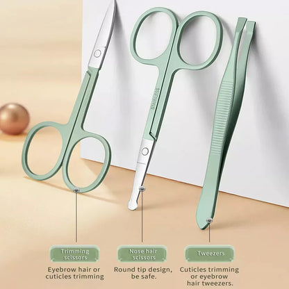 Kit de manucure et pédicure professionnel en acier inoxydable | Portable et multifonction | Boîte de rangement luxueuse