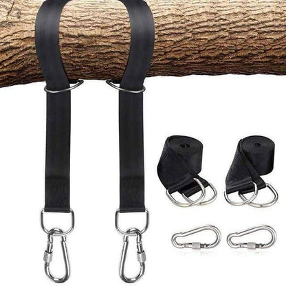 Kit de sangles robustes pour suspendre une balançoire ou un hamac à un arbre