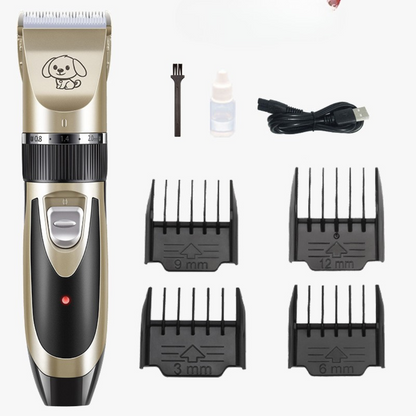 Kit tondeuse de toilettage pour chien silencieuse avec peignes réglables