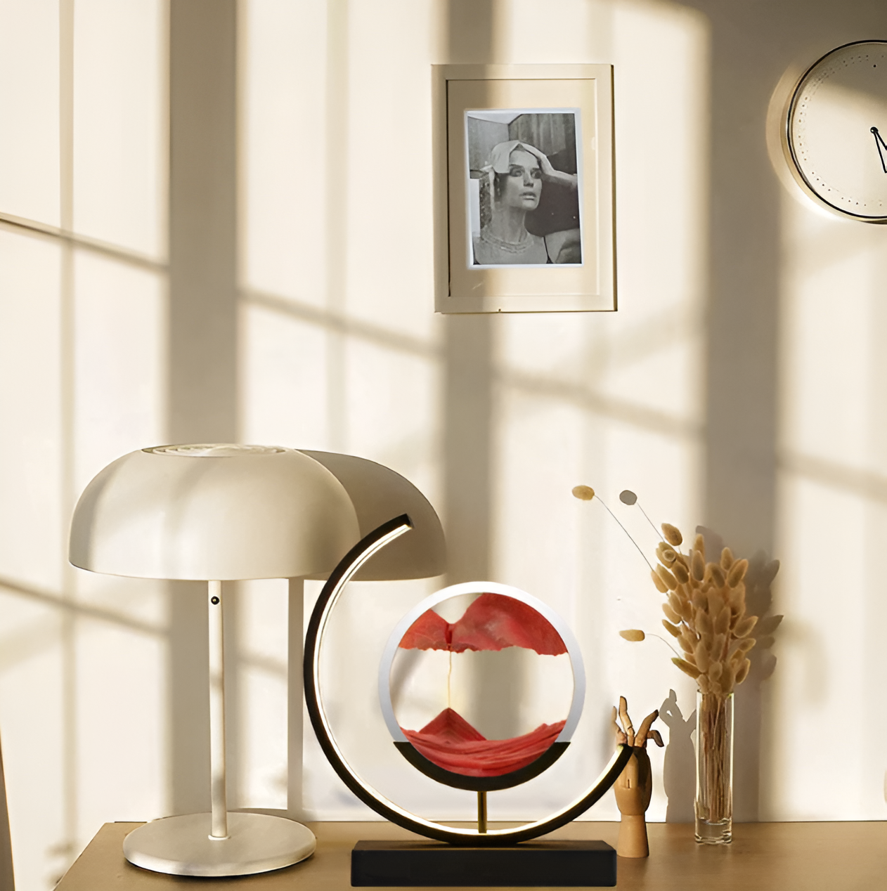 Lampe à sable avec télécommande et intensité réglable