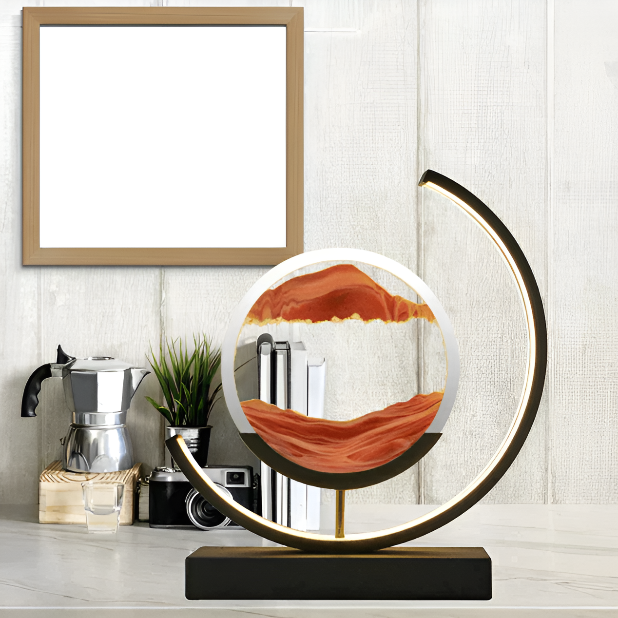 Lampe à sable avec télécommande et intensité réglable