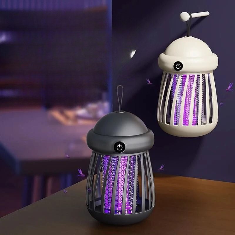 Lampe anti-insectes UV avec grille électrique