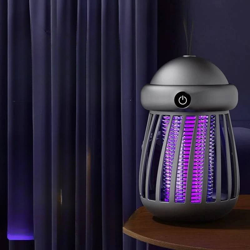 Lampe anti-insectes UV avec grille électrique