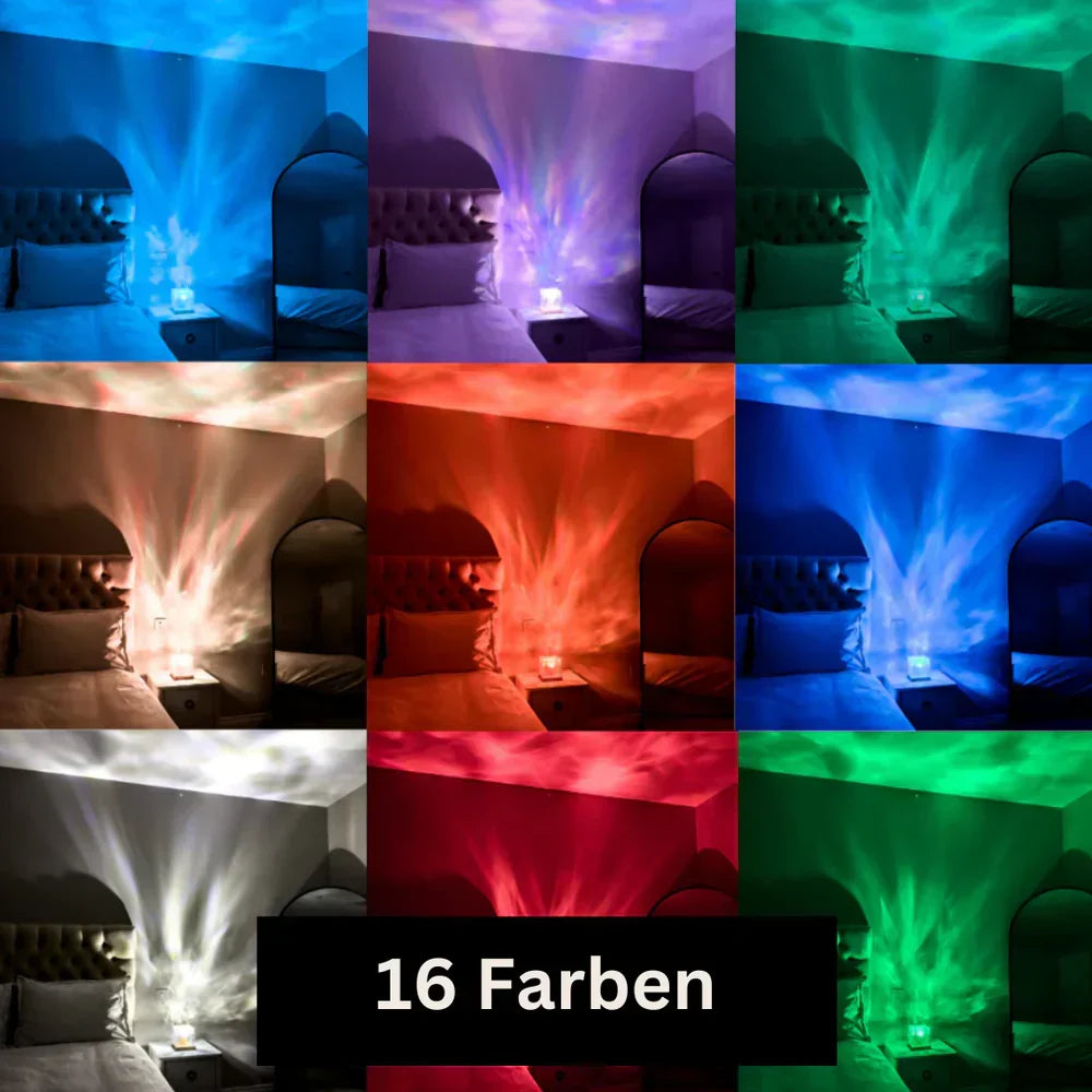 Lampe aurore boréale – éclairage d’ambiance LED 16 couleurs avec télécommande