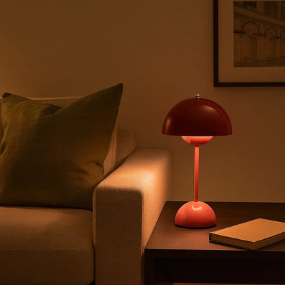 Lampe champignon LED scandinave sans fil et à intensité réglable