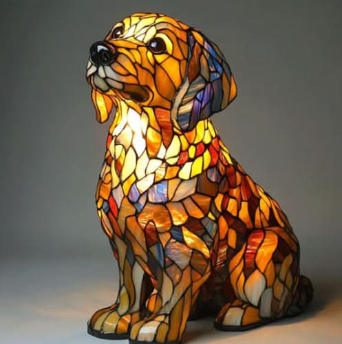 Lampe d’ambiance lumineuse à l’effigie d’une race de chien pour la maison