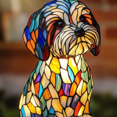 Lampe d’ambiance lumineuse à l’effigie d’une race de chien pour la maison