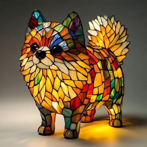 Lampe d’ambiance lumineuse à l’effigie d’une race de chien pour la maison