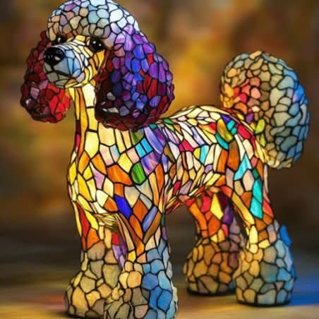 Lampe d’ambiance lumineuse à l’effigie d’une race de chien pour la maison