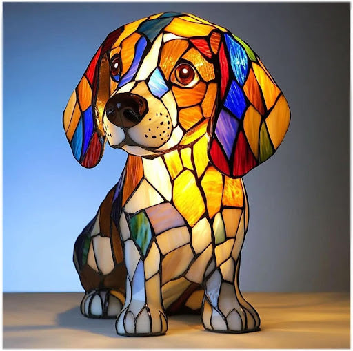 Lampe d’ambiance lumineuse à l’effigie d’une race de chien pour la maison