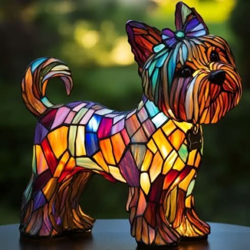 Lampe d’ambiance lumineuse à l’effigie d’une race de chien pour la maison
