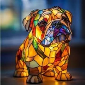 Lampe d’ambiance lumineuse à l’effigie d’une race de chien pour la maison